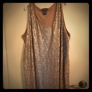 Sequin front dress